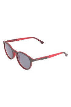 Police, Ochelari de soare rotunzi unisex cu logo discret, Gri inchis/Corai, 52-19-145 Standard Police, Ochelari de soare rotunzi unisex cu logo discret, Gri inchis/Corai, 52-19-145 Standard