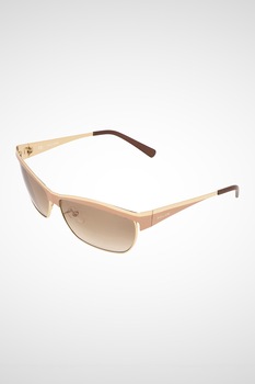 Police, Ochelari de soare dreptunghiulari cu rama metalica, Auriu, 62-20-130 Standard Police, Ochelari de soare dreptunghiulari cu rama metalica, Auriu, 62-20-130 Standard