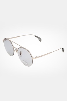 Police, Ochelari de soare rotunzi cu rama metalica, Argintiu, 54-18-135 Standard Police, Ochelari de soare rotunzi cu rama metalica, Argintiu, 54-18-135 Standard