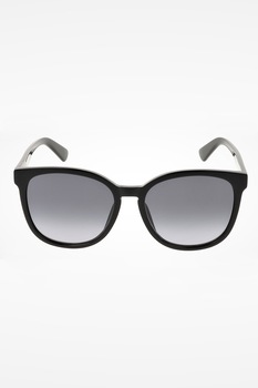 Love Moschino, Ochelari de soare rotunzi cu detalii logo, Negru, 56-18-145 Standard Love Moschino, Ochelari de soare rotunzi cu detalii logo, Negru, 56-18-145 Standard