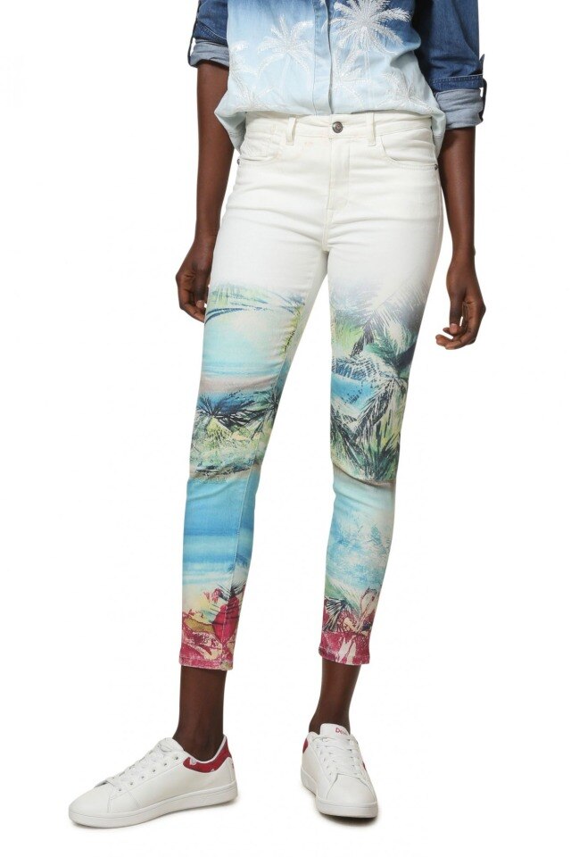 Pantaloni Desigual Juno, Multicolor, 40