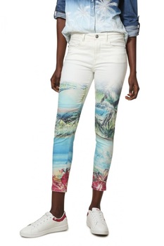 Pantaloni Desigual Juno, Multicolor, 40 Pantaloni Desigual Juno, Multicolor, 40