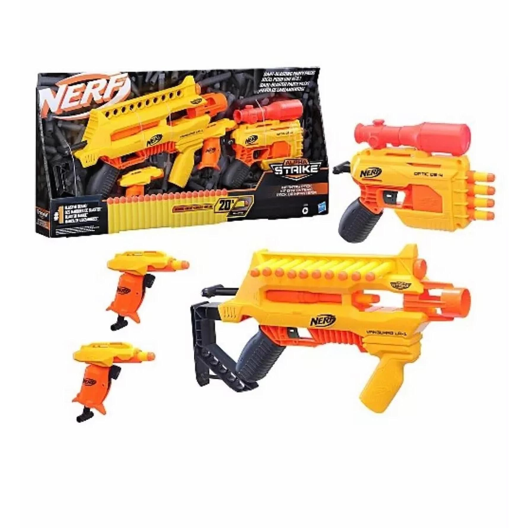 Set Comando 4 x Blastere de Lupta - Infantry Military - Nerf Alpha