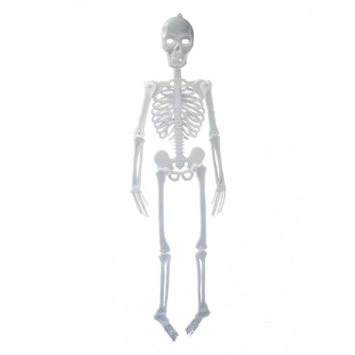 Halloween csontváz, műanyag, Fluoreszkáló, 150 cm
