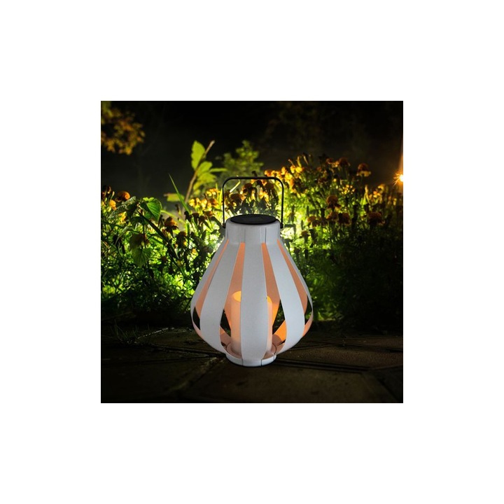 Lampa solara led cu efect real de lumanare ABRO