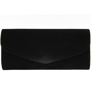 Geanta plic, pentru dama, Negru, din material catifelat, 24x10x4.5 cm - GND18 Geanta plic, pentru dama, Negru, din material catifelat, 24x10x4.5 cm - GND18