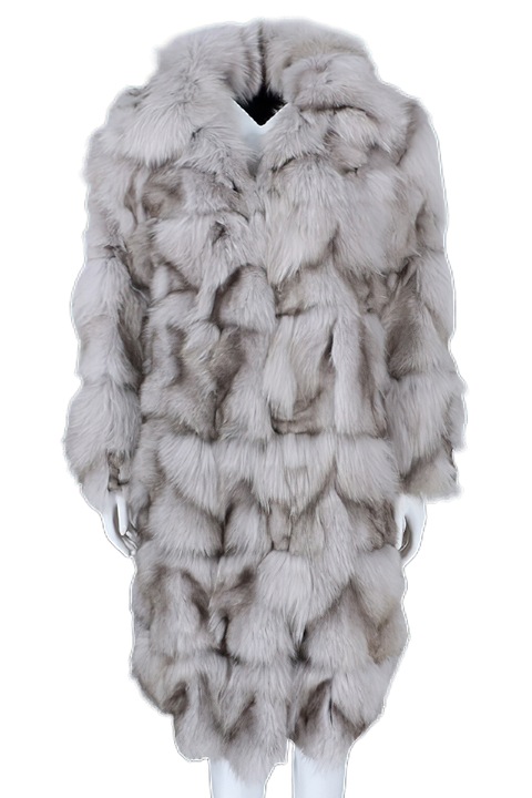 Palton dama, Blana, Gri