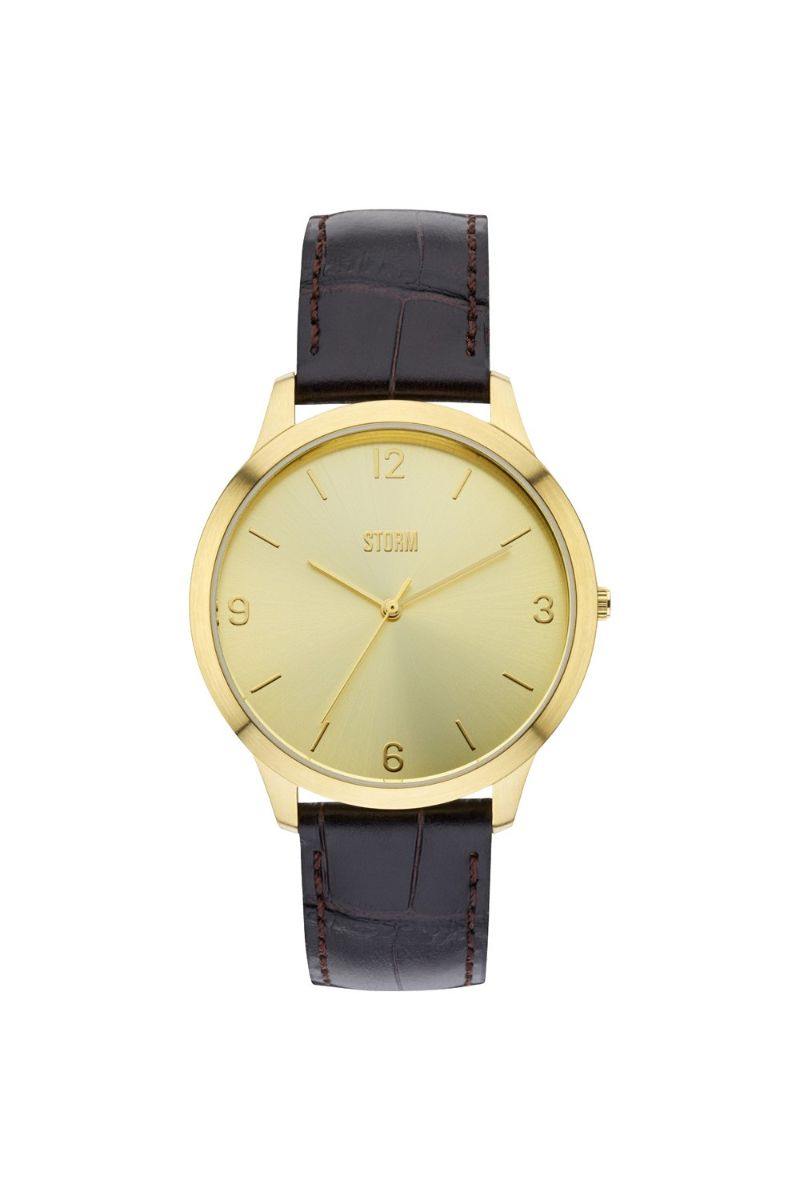 Ceas dama Storm London, 47265 / GD, Auriu/Maro