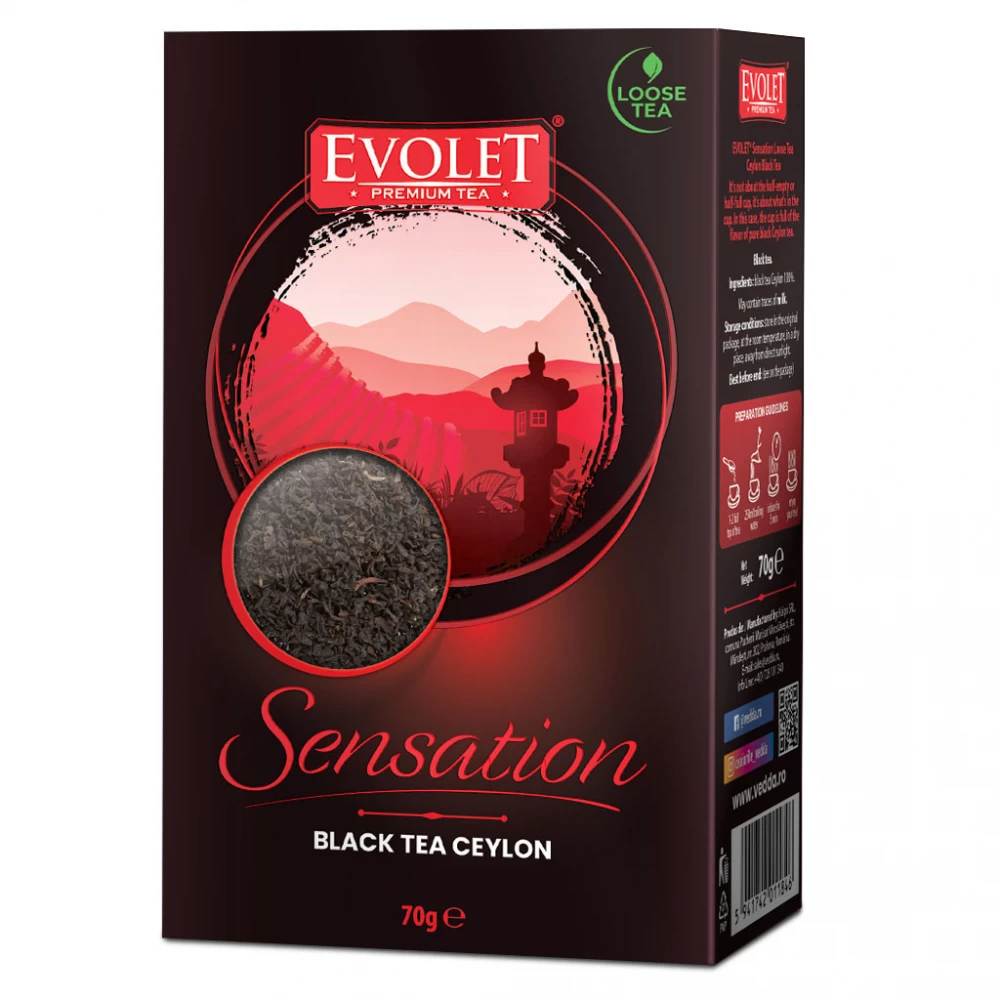 Ceai Negru Evolet Sensation, 70 g