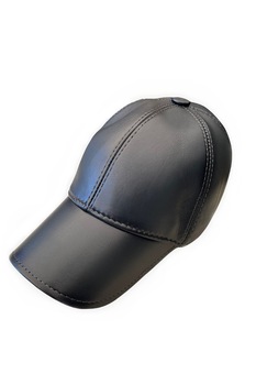 Sapca din piele si blana naturala pentru barbati,Durava,culoarea neagra,marime universala Sapca din piele si blana naturala pentru barbati,Durava,culoarea neagra,marime universala
