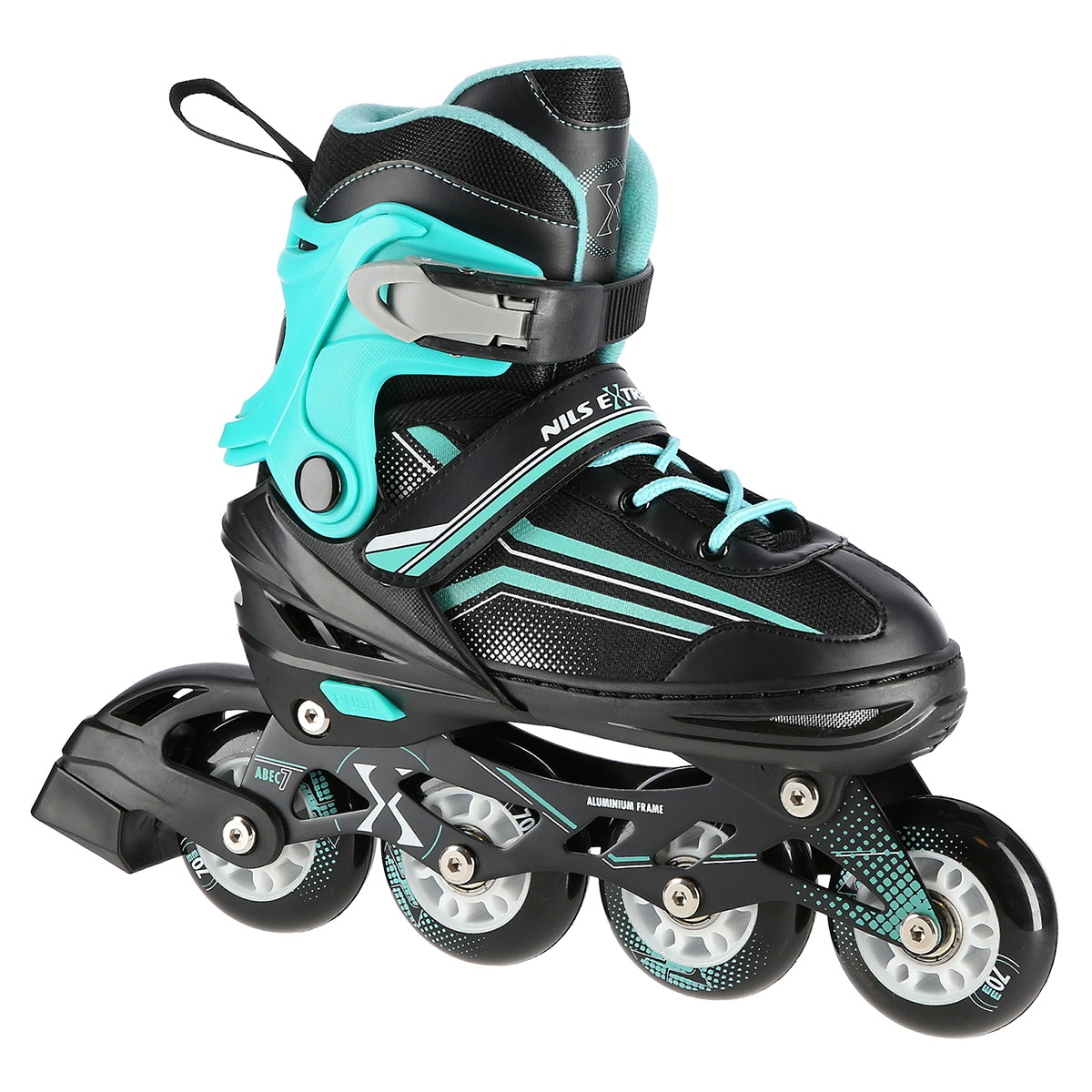 Role reglabile Nils Extreme NH18190, 2 in 1, Turcoaz/Negru, 29-33