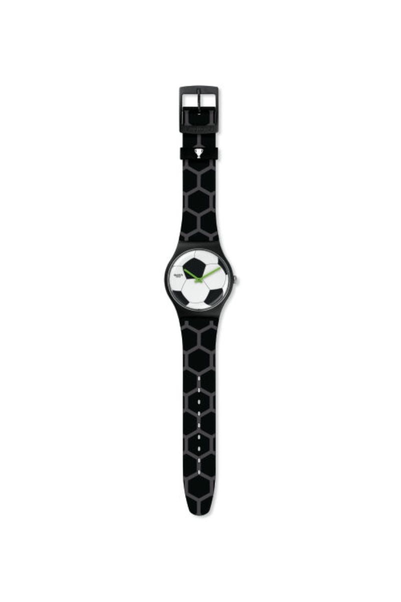Ceas barbatesc Swatch, SUOZ216, Negru/Alb