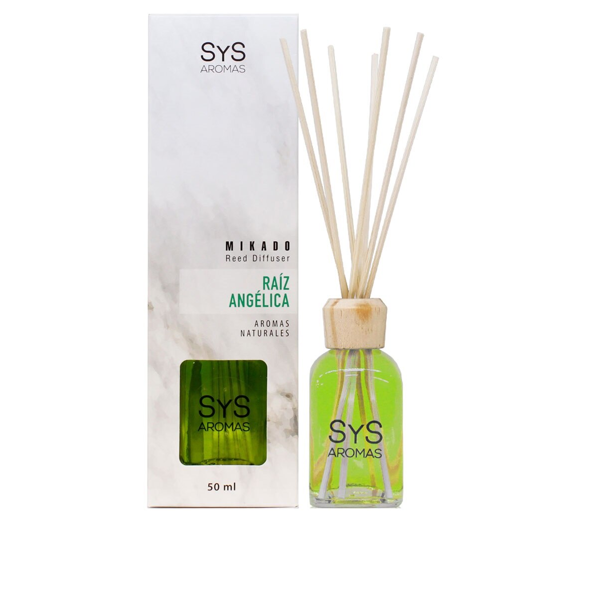 Difuzor mikado cu bete de ratan SyS, Angelica 50 ml