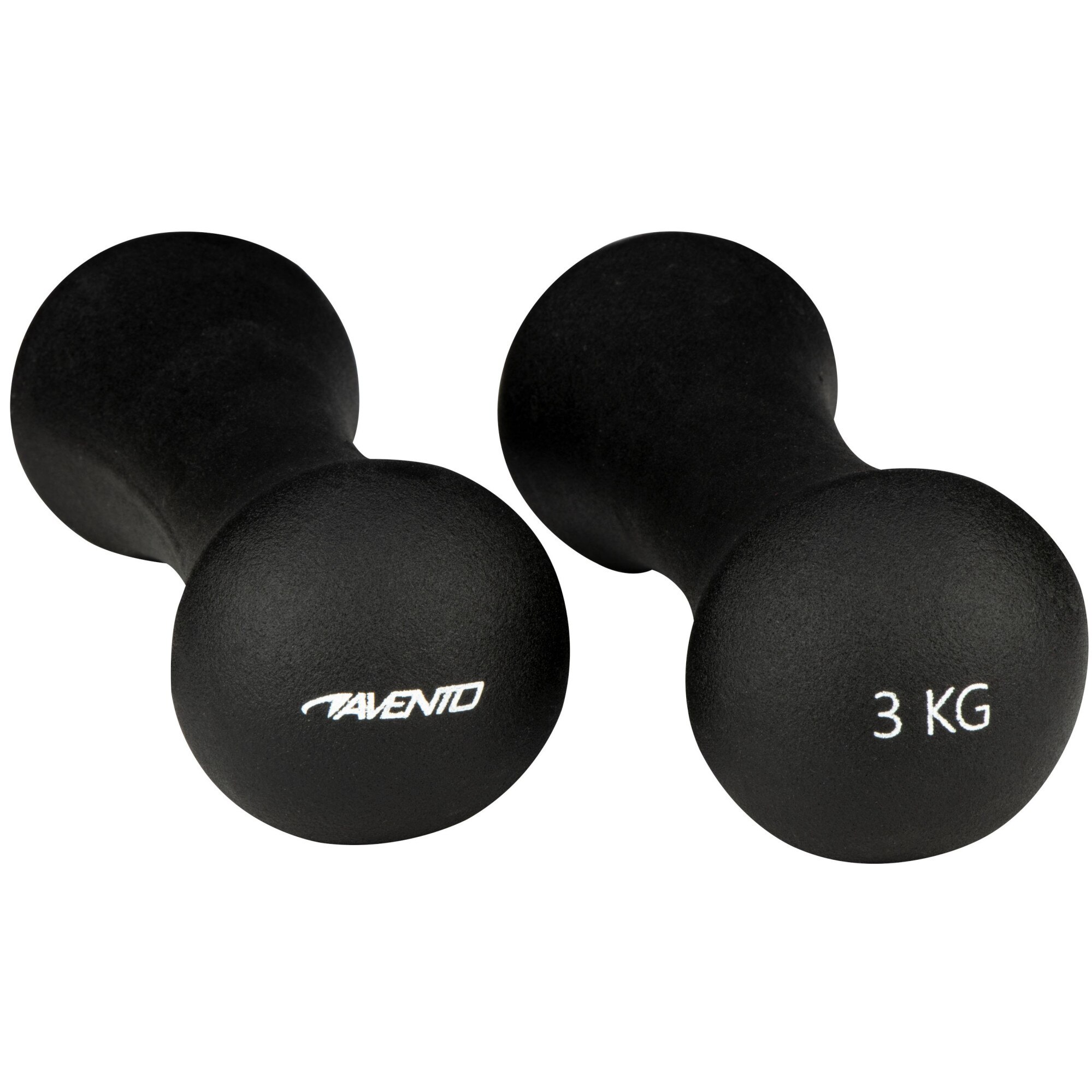 Set gantere Avento, 2x3 Kg, Negru