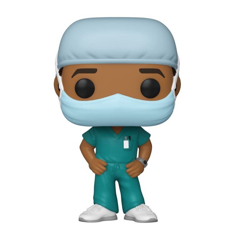 Figurina Front Line Worker POP! Male V2 , 9 cm, Multicolor