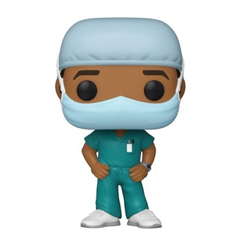 Figurina Front Line Worker POP! Male V2 , 9 cm, Multicolor Figurina Front Line Worker POP! Male V2 , 9 cm, Multicolor