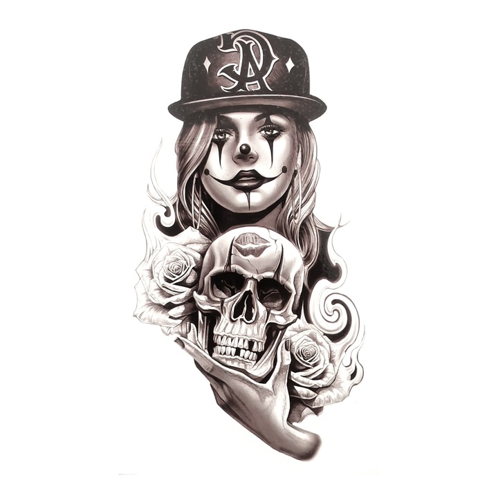 Nevermore Ideiglenes tetoválás, 21 x 10 cm, WS058