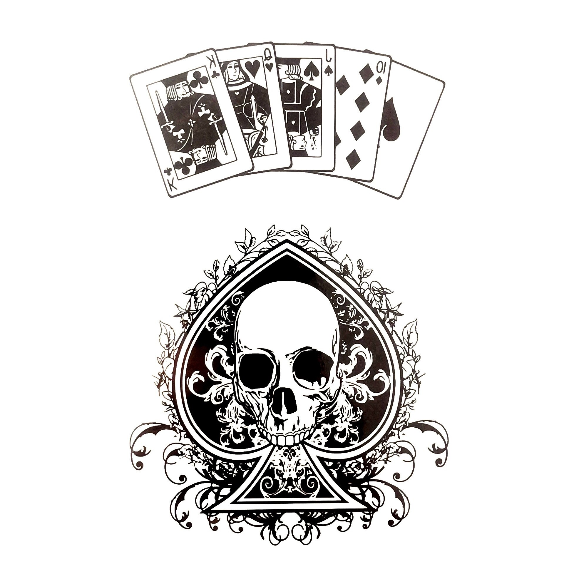 Tatuaj temporar 21 x 10 cm, Nevermore® GF837