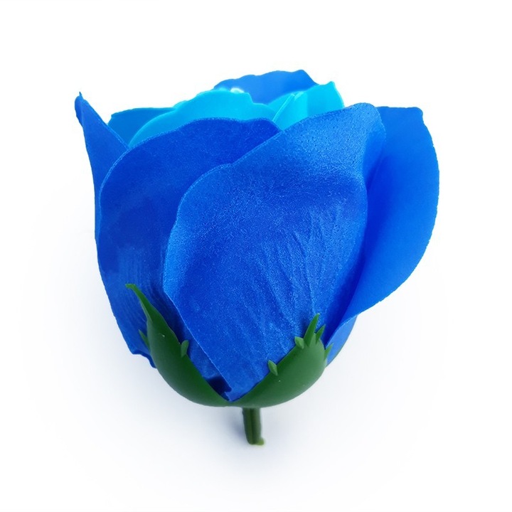 Trandafiri din sapun albastru/alb,50 buc/cutie,5x6cm