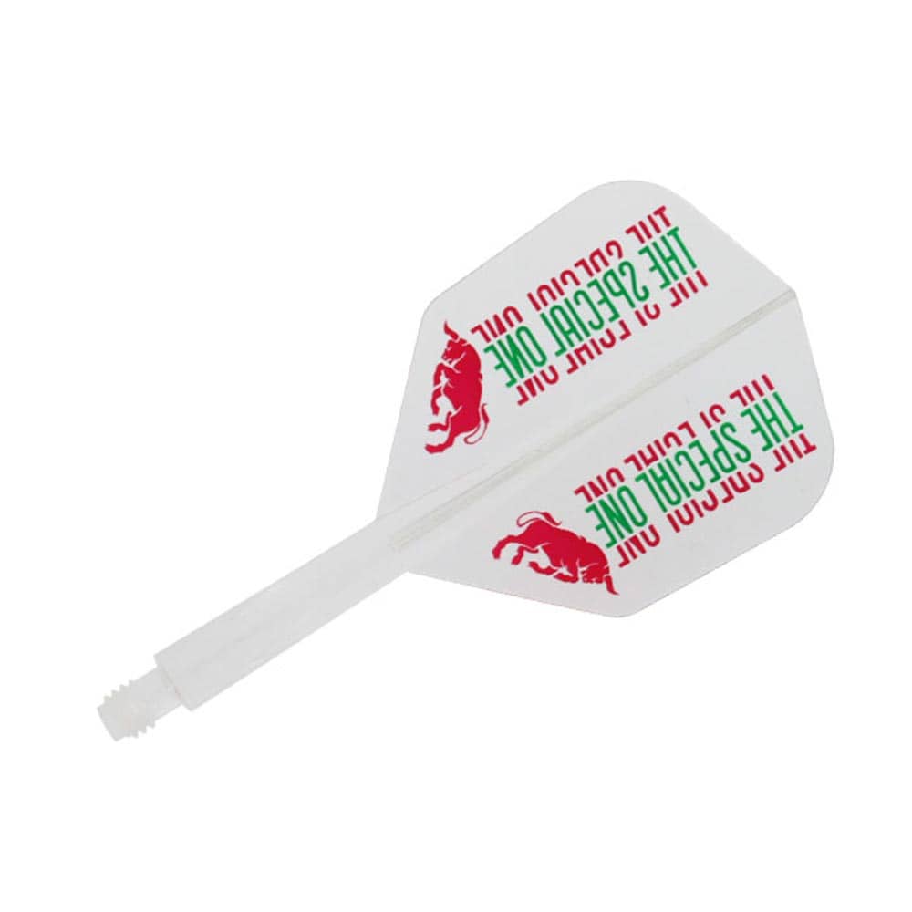 Set 3 pene darts Condor Ax Special, 21.5 mm, Imprimeu model, Alb