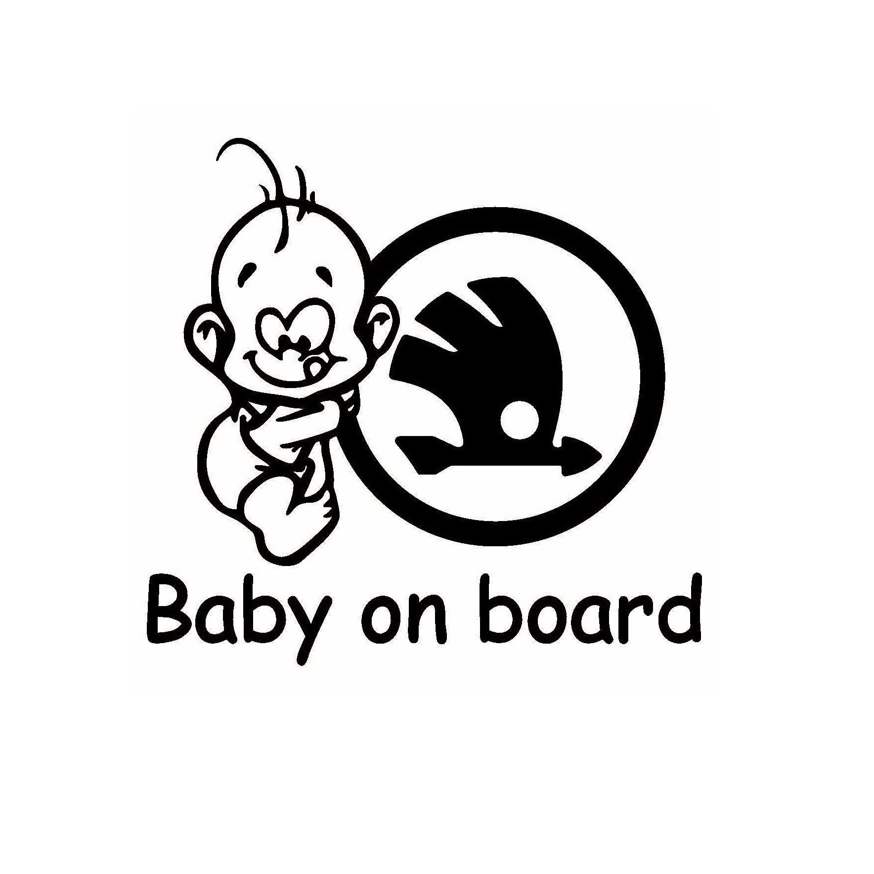 Autocolant cool baby on board Skoda