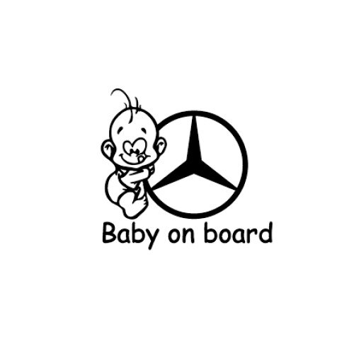 Autocolant cool baby on board Mercedes