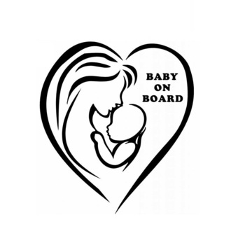 Autocolant cool baby on board mama si copil Autocolant cool baby on board mama si copil