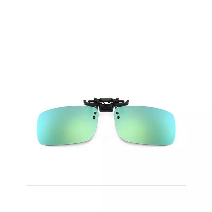 Lentile SIKS® pentru ochelari CLIPS ON, polarizate, ideale pentru condus ziua, verde