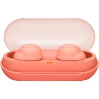 Casti In-Ear Sony WFC500D, True Wireless, Microfon, Bluetooth, IPX4, Autonomie 10 ore, Portocaliu