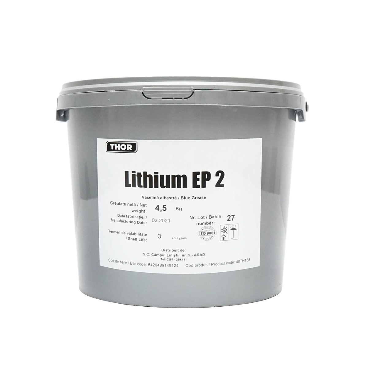 Vaselina Li EP 2 albastra 4.5Kg Thor