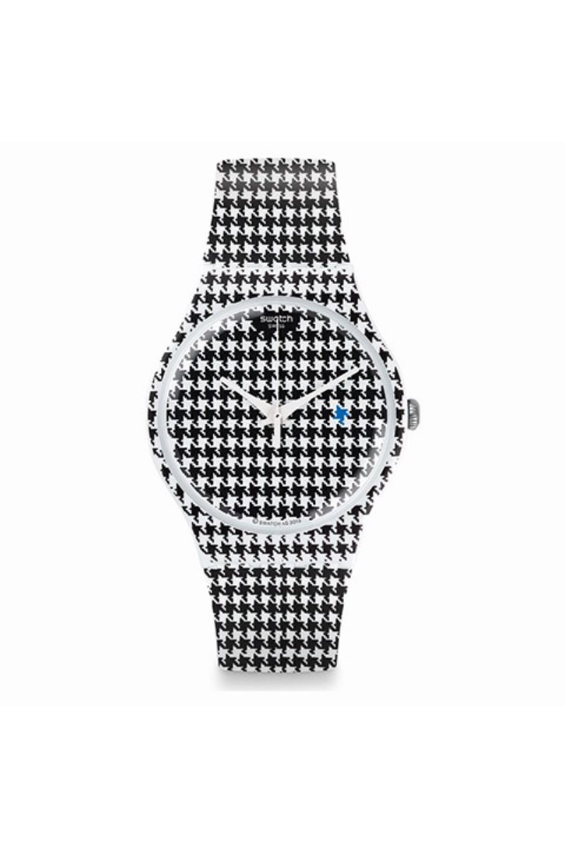 Ceas barbatesc Swatch, SUOW138, Alb/Negru