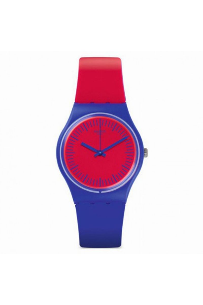 Ceas unisex Swatch, GS148, Rosu/Albastru