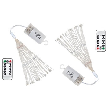Set 2 instalatii de Craciun Kosiil, Model foc de artificii, 120 LED-uri, Cupru, 8 moduri Set 2 instalatii de Craciun Kosiil, Model foc de artificii, 120 LED-uri, Cupru, 8 moduri