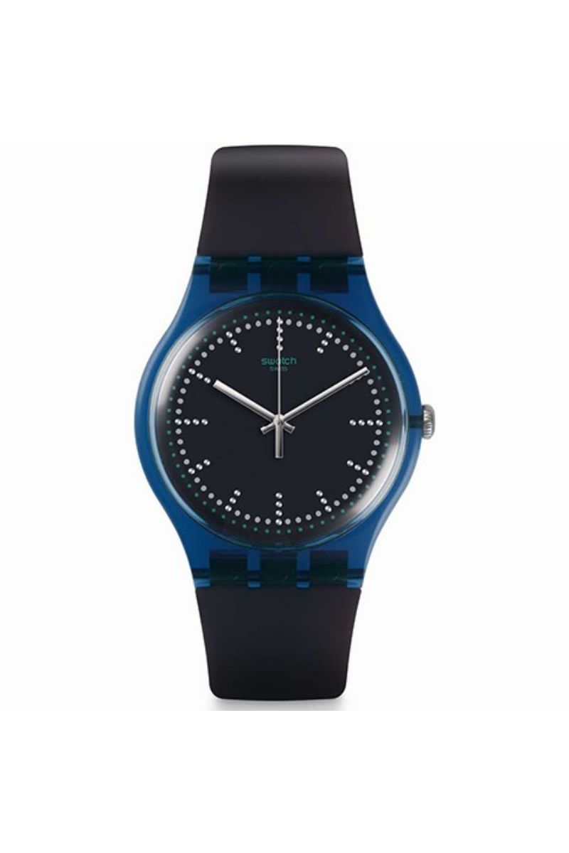 Ceas unisex Swatch, SUON121, Negru/Albastru