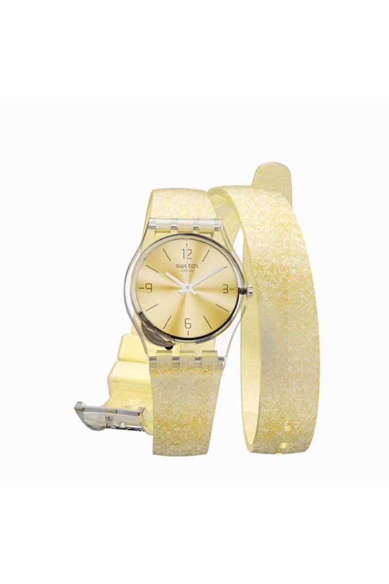 Ceas dama Swatch, LK351C, Auriu