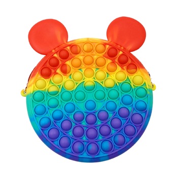 Geanta Pop It XL Zenuk® - Mickey Mouse, Sensory Fidget Toy, Antistres, 15-20cm, Multicolor Geanta Pop It XL Zenuk® - Mickey Mouse, Sensory Fidget Toy, Antistres, 15-20cm, Multicolor