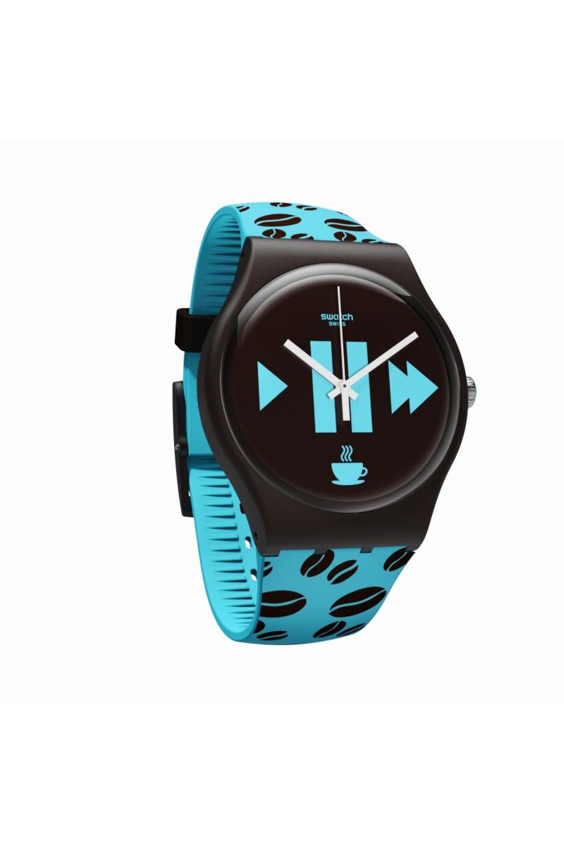 Ceas dama Swatch, SUOC106, Negru/Albastru