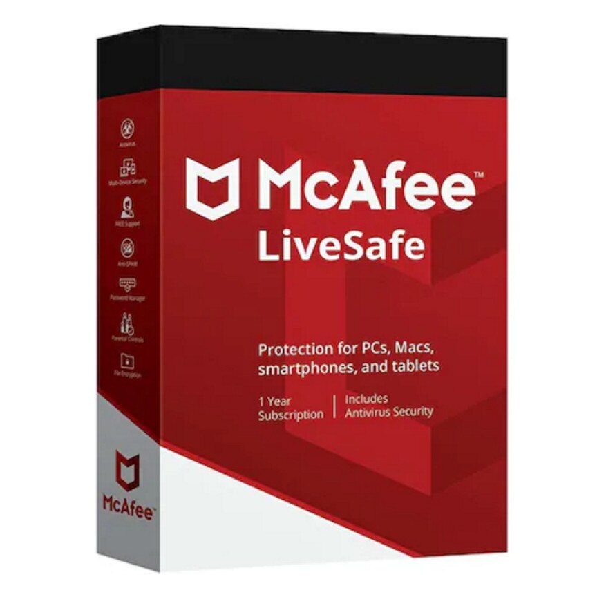 Antivirus McAfee LiveSafe 1 Dispozitiv 1 An, Licenta Electronica