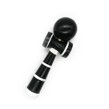Joc de indemanare Kendama Knight, lemn fag, negru, 23cm, diametru bila 6cm - Vision® Abilitati practice Joc de indemanare Kendama Knight, lemn fag, negru, 23cm, diametru bila 6cm - Vision® Abilitati practice