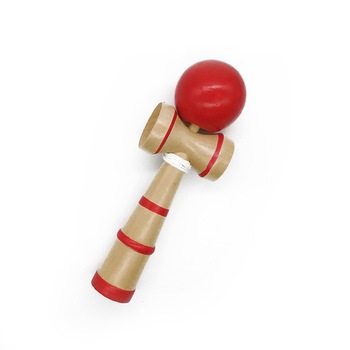 Joc de indemanare Kendama Knight, lemn fag, natur, 23cm, diametru bila 6cm - Vision® Joc de indemanare Kendama Knight, lemn fag, natur, 23cm, diametru bila 6cm - Vision®