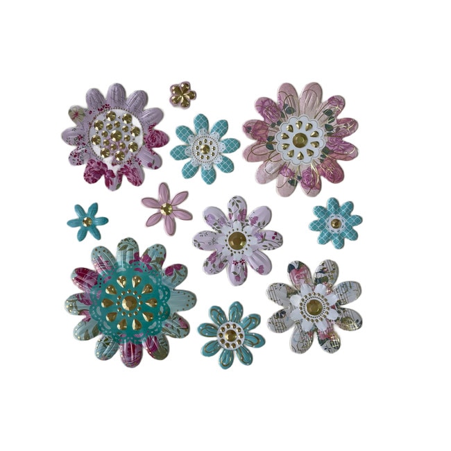 Sticker de perete 11 Flori, Multicolor, JMB-BBL2930