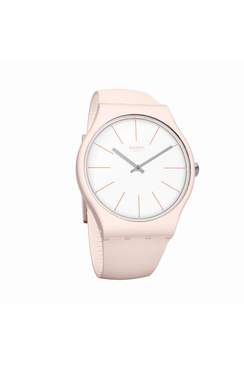 Ceas unisex Swatch, SUOT102, Bej/Alb