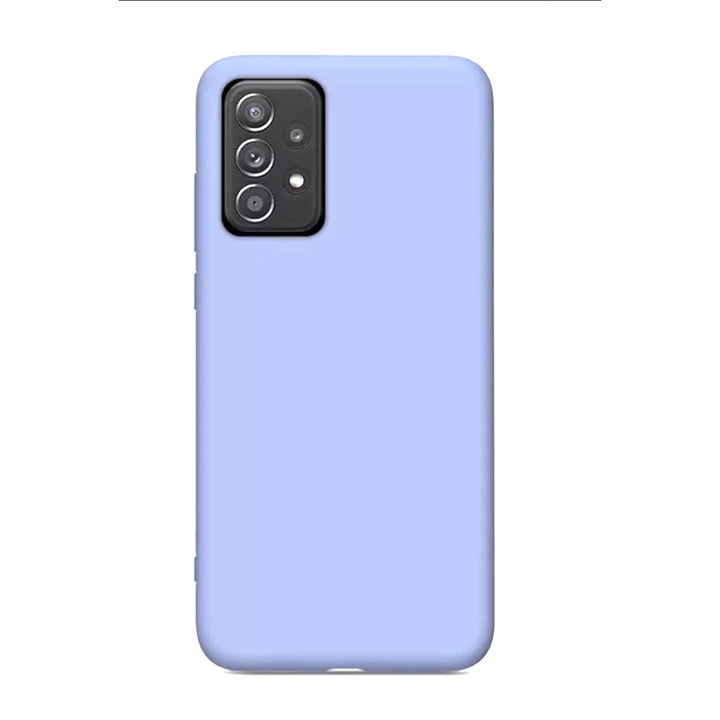 MATA ultravékony szilikon borítás, belül mikroszálas, kompatibilis a Samsung Galaxy A52 4G / A52 5G / A52s 5G, lila / lila