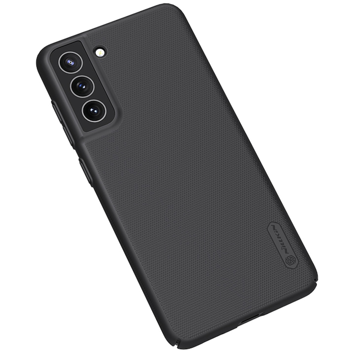 Husa compatibila Samsung Galaxy S21 FE 5G Nillkin Super Frosted Shield, negru