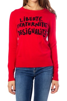 Pulover dama Desigual 19WWJF36, Rosu, XS Pulover dama Desigual 19WWJF36, Rosu, XS