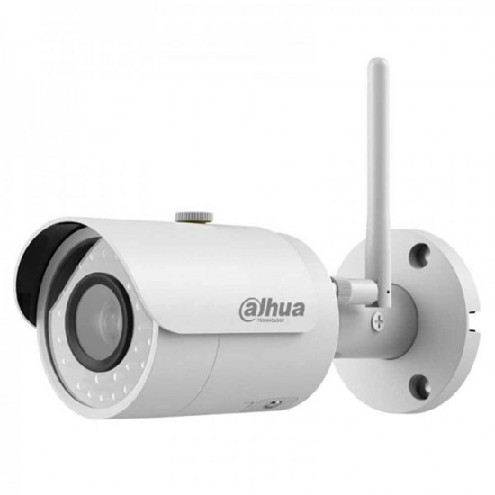 Camera supraveghere, IP, 4mp, 2k, Wireless, bullet, pentru exterior, Dahua, IPC-HFW1435S-W-0280B-S2, IR 30 m, 2.8 mm, slot card