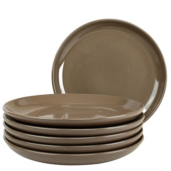 Set 6 farfurii desert, Cesiro, Ø 21 cm, Maro Cafeniu Set 6 farfurii desert, Cesiro, Ø 21 cm, Maro Cafeniu