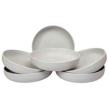 Set 6 farfurii adanci pentru casa familiei tale, Cesiro, Ø 19,5 cm, Alb Lucios Set 6 farfurii adanci pentru casa familiei tale, Cesiro, Ø 19,5 cm, Alb Lucios