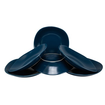 Set 6 farfurii adanci pentru casa familiei tale, Cesiro, Ø 23 cm, Albastru Cobalt Set 6 farfurii adanci pentru casa familiei tale, Cesiro, Ø 23 cm, Albastru Cobalt