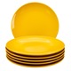 Set 6 farfurii desert pentru casa familiei tale, Cesiro, Ø 20 cm, Galben Rumen